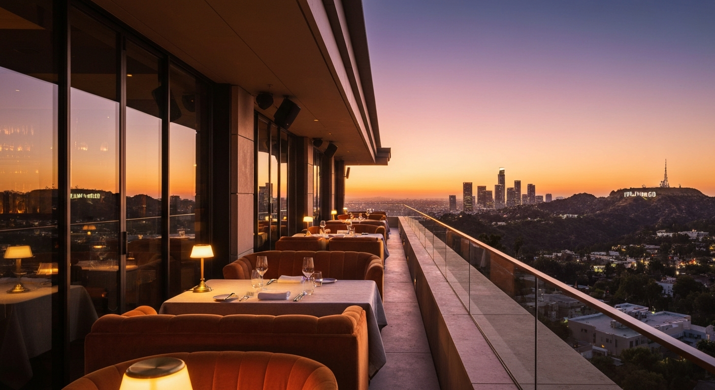 Hollywood Hills dining and restaurant scene