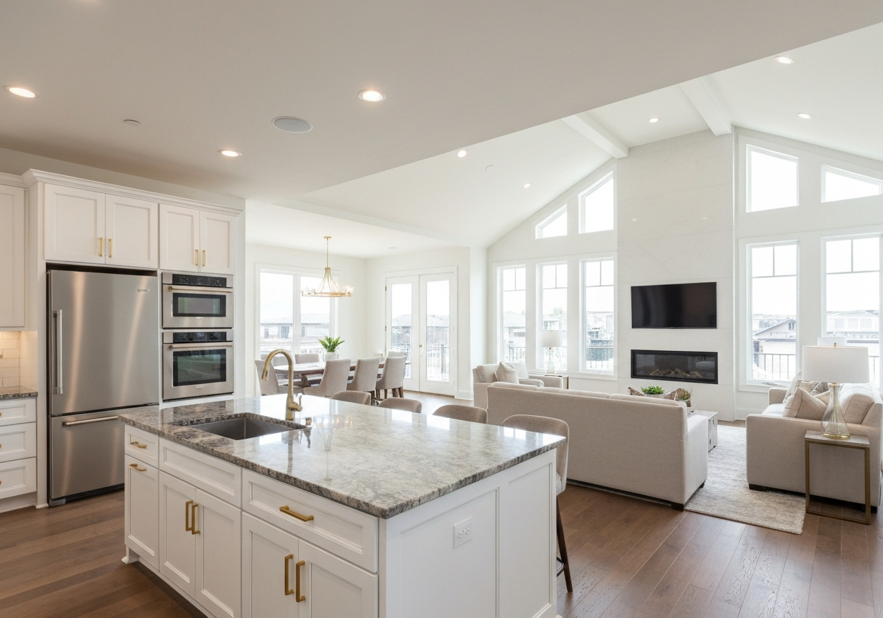 Renovated luxury home interior