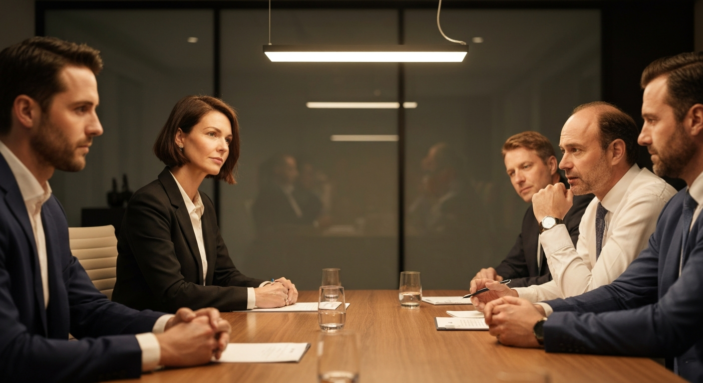 Business professionals in a meeting