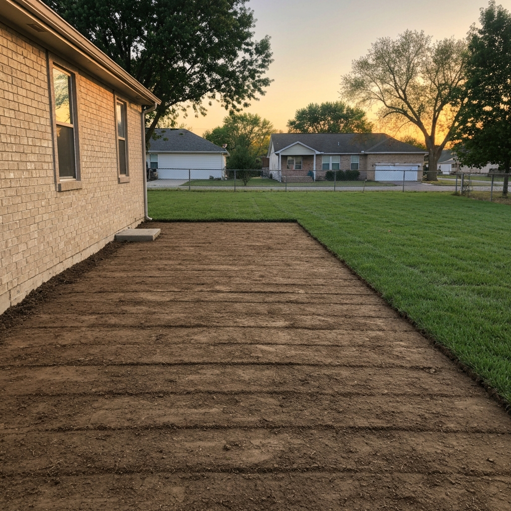 Final grade before sod