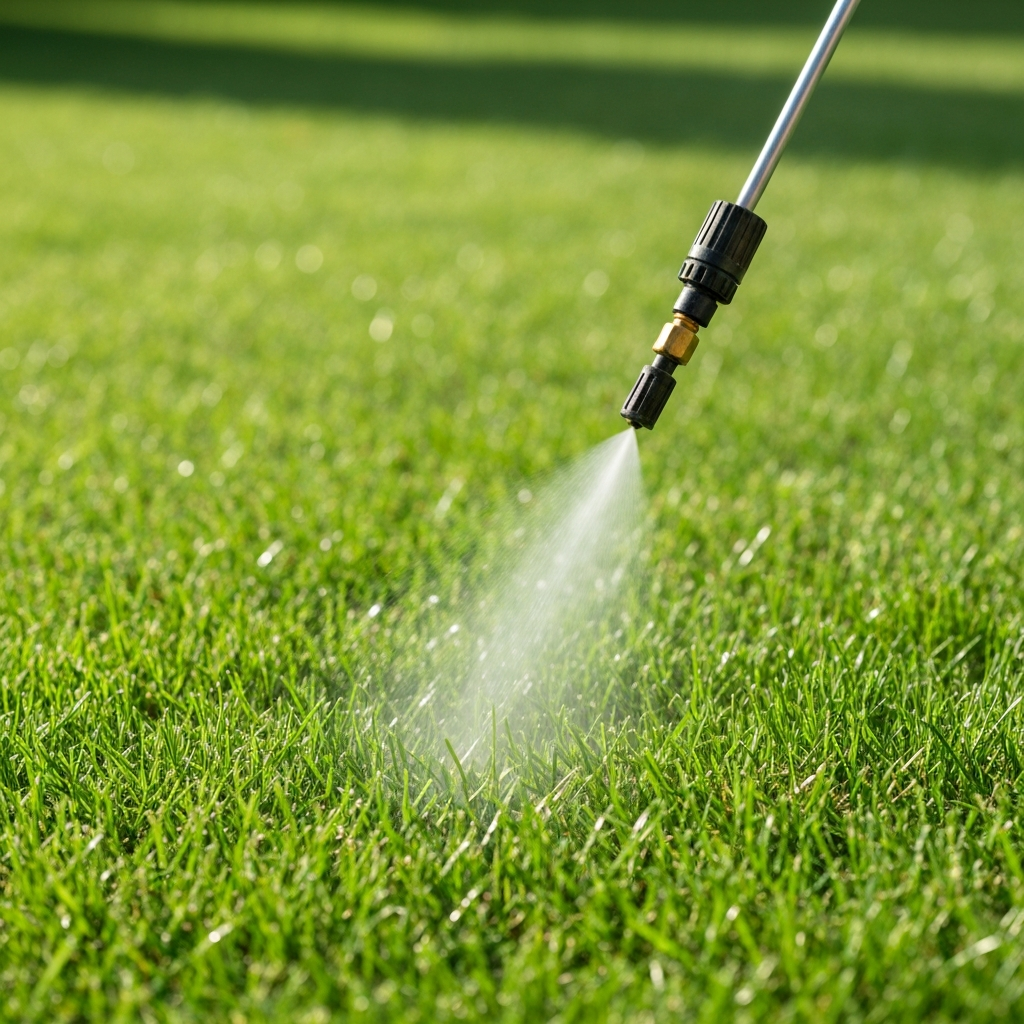 Professional liquid weed control application
