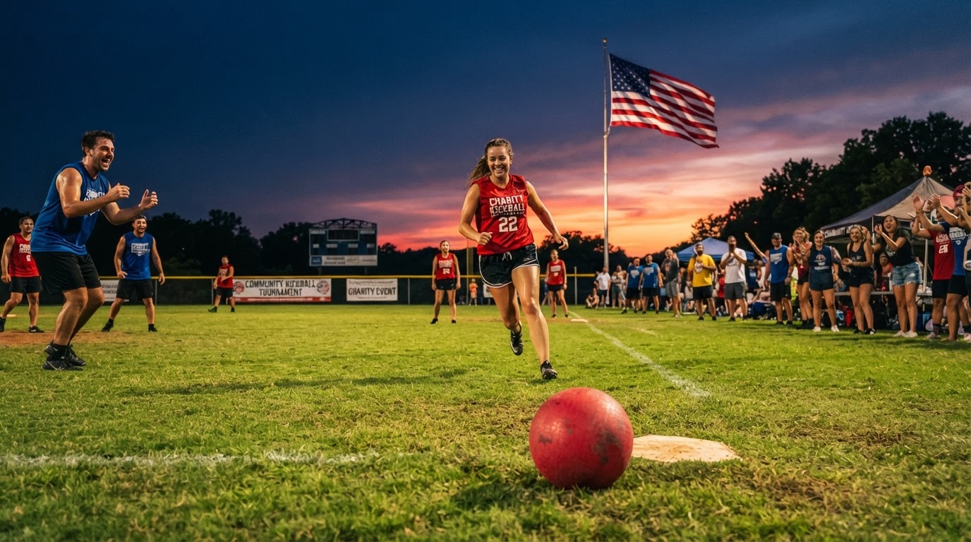 Stars and Strikes Kickball Tournament at Chaparral Park in Scottsdale Arizona