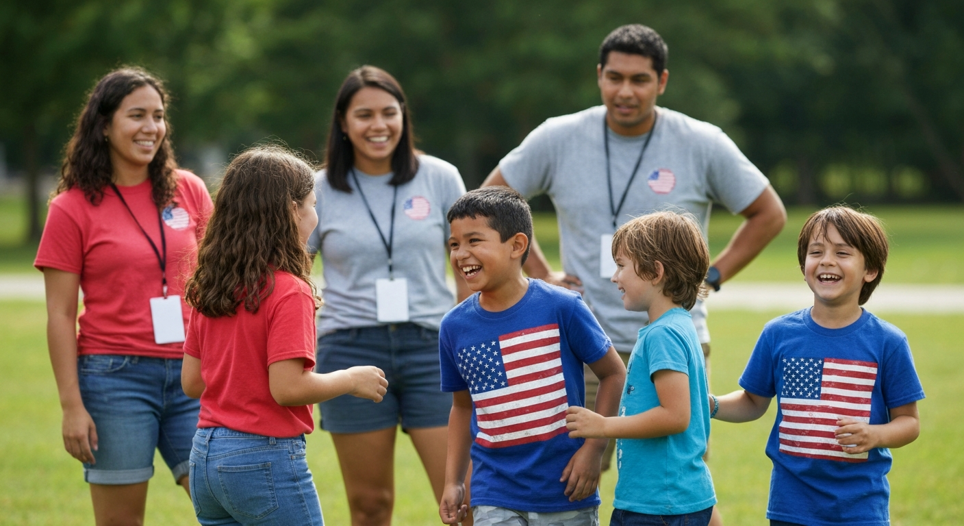 Children of fallen heroes at a community support program