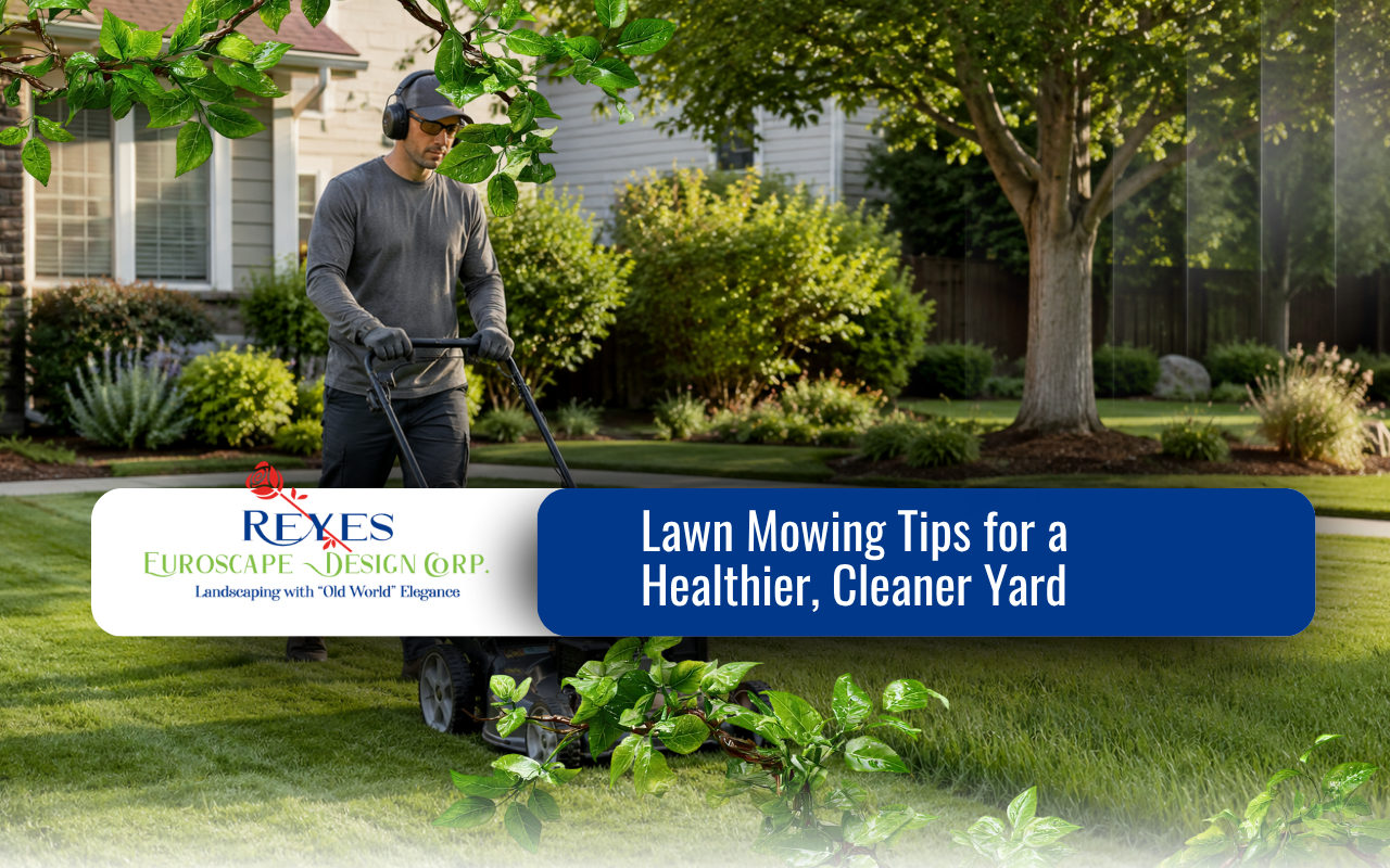 Lawn mowing for a healthy and evenly cut yard