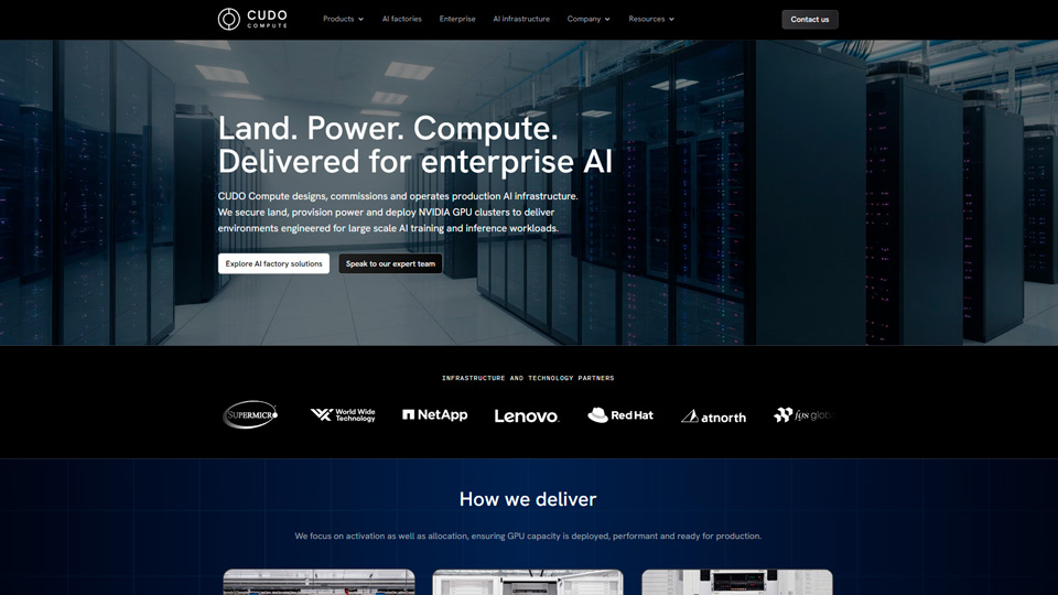 Cudo Compute Website