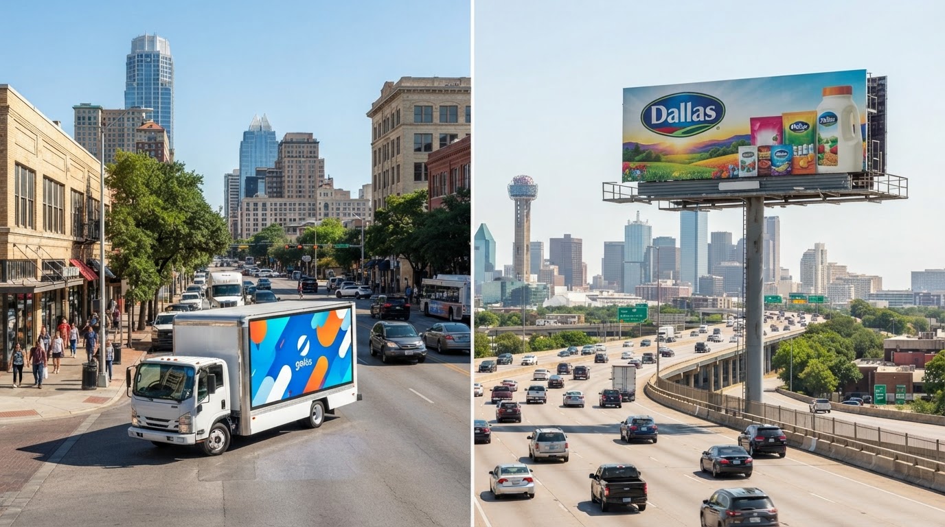 Mobile Billboard vs. Static Billboard: Which Is Better for Your Campaign?, Motivo Mobile Billboards
