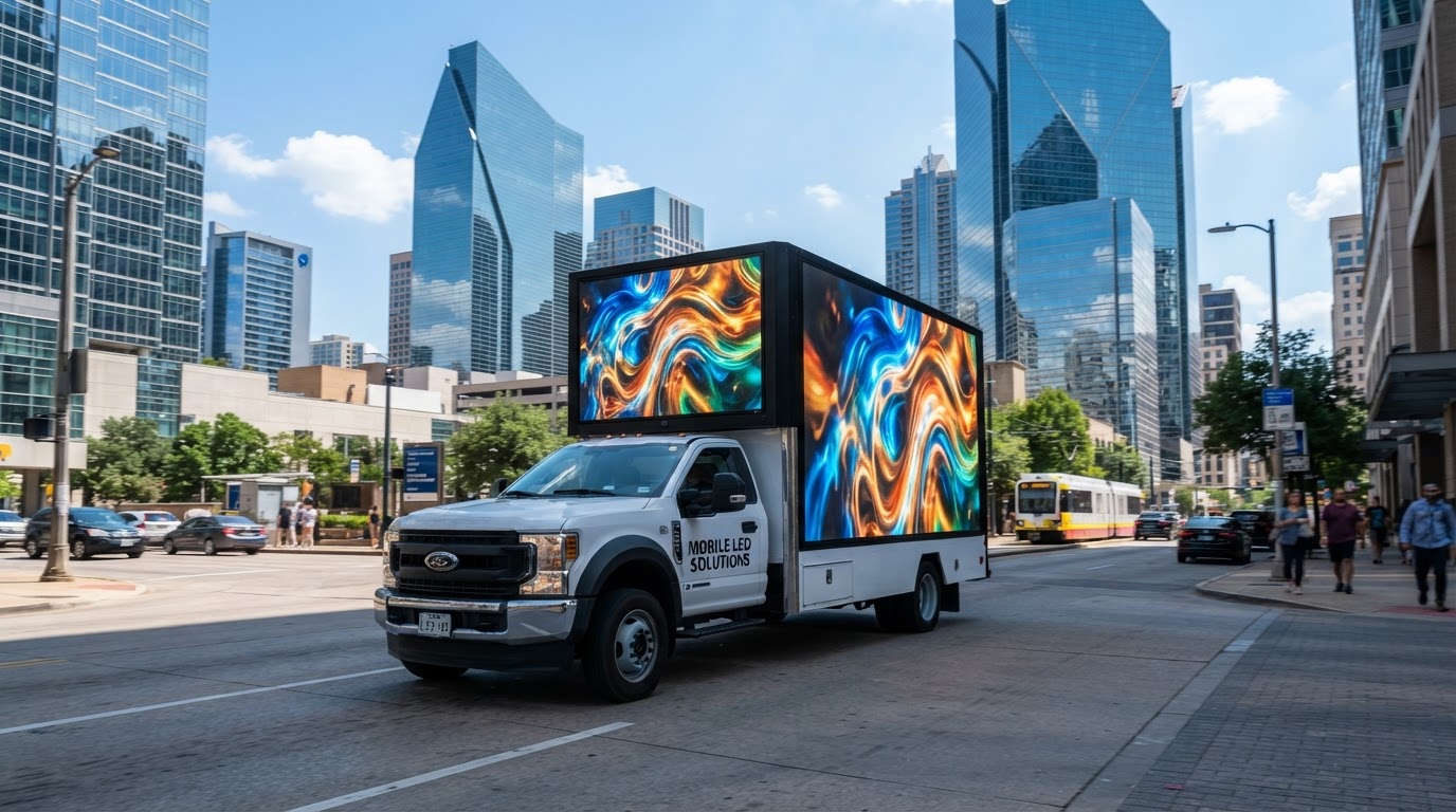 How Does LED Truck Advertising Work? A Step-by-Step Guide, Motivo Mobile Billboards