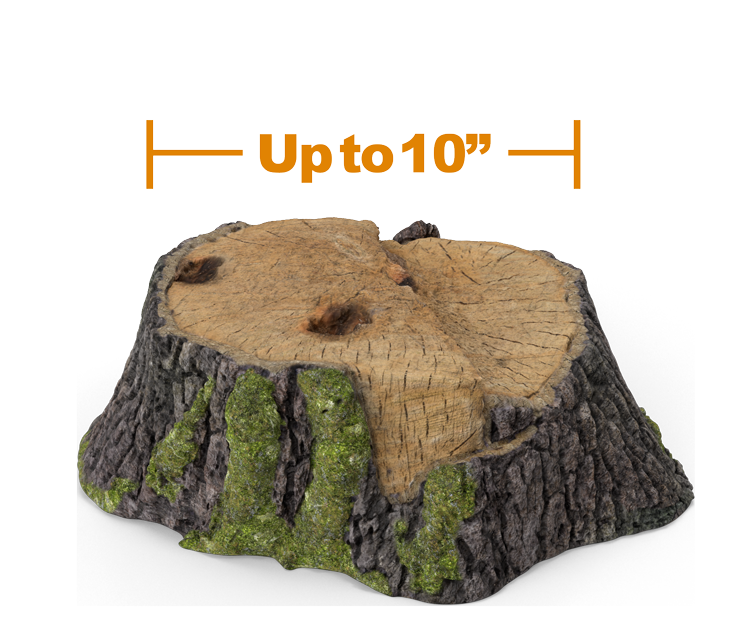 Small stump grinding pricing guide illustration