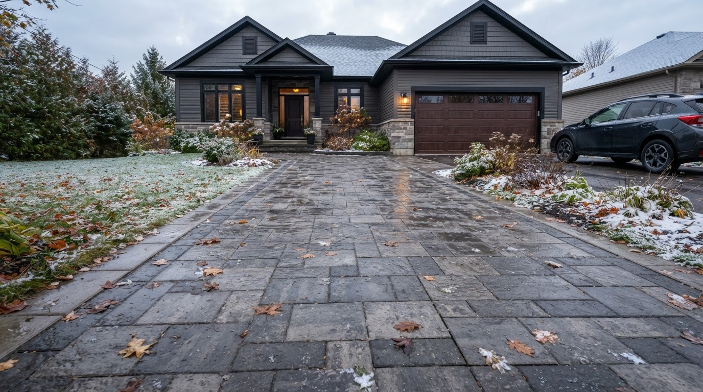 Interlocking Driveway Winter Prep: Prevent Heaving, Settling & Salt Damage in Simcoe County