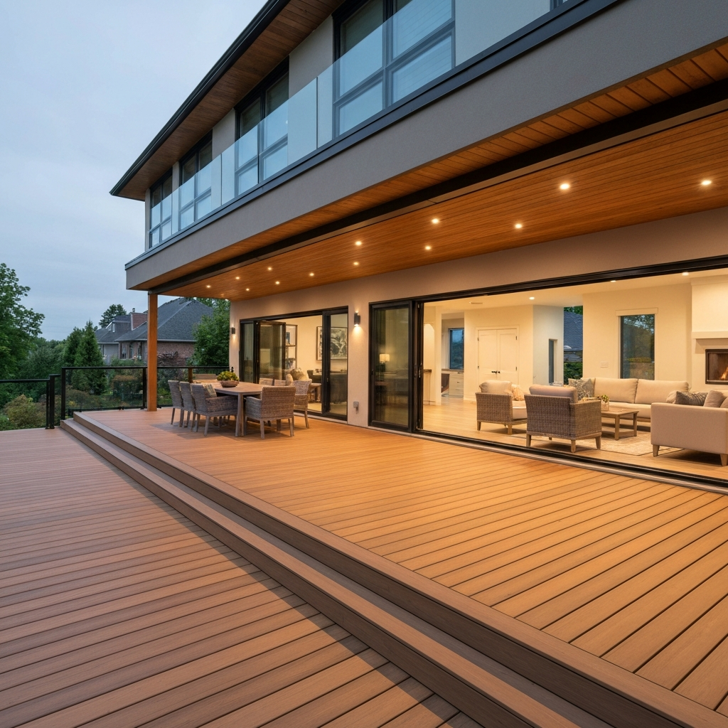 Beautiful finished deck on Ontario home