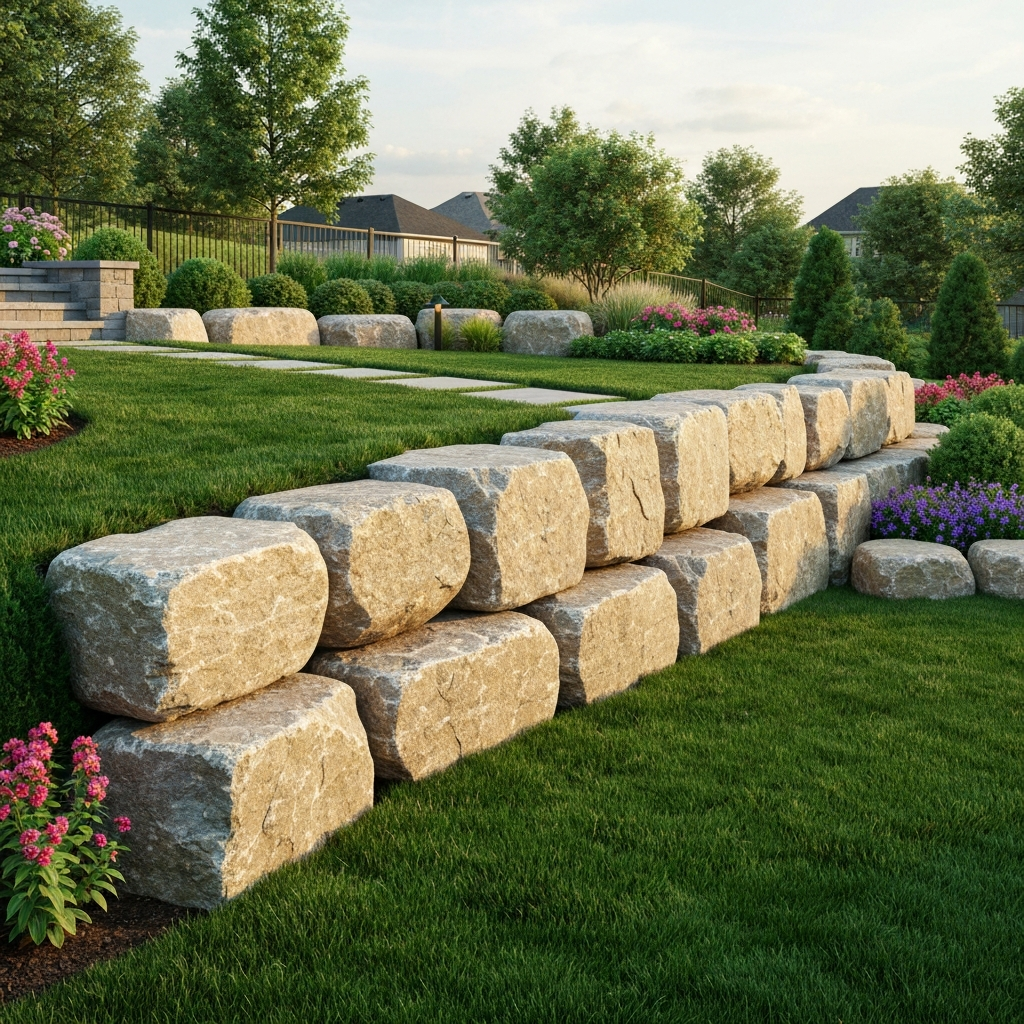 Properly engineered retaining wall construction in Ontario