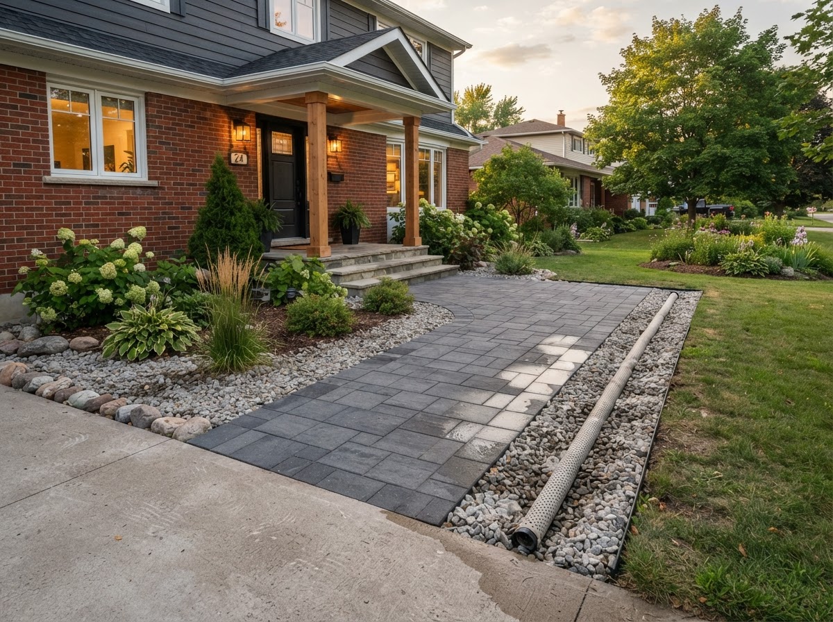 Retaining Wall & Paver Combo Retaining Wall & Paver Combo
