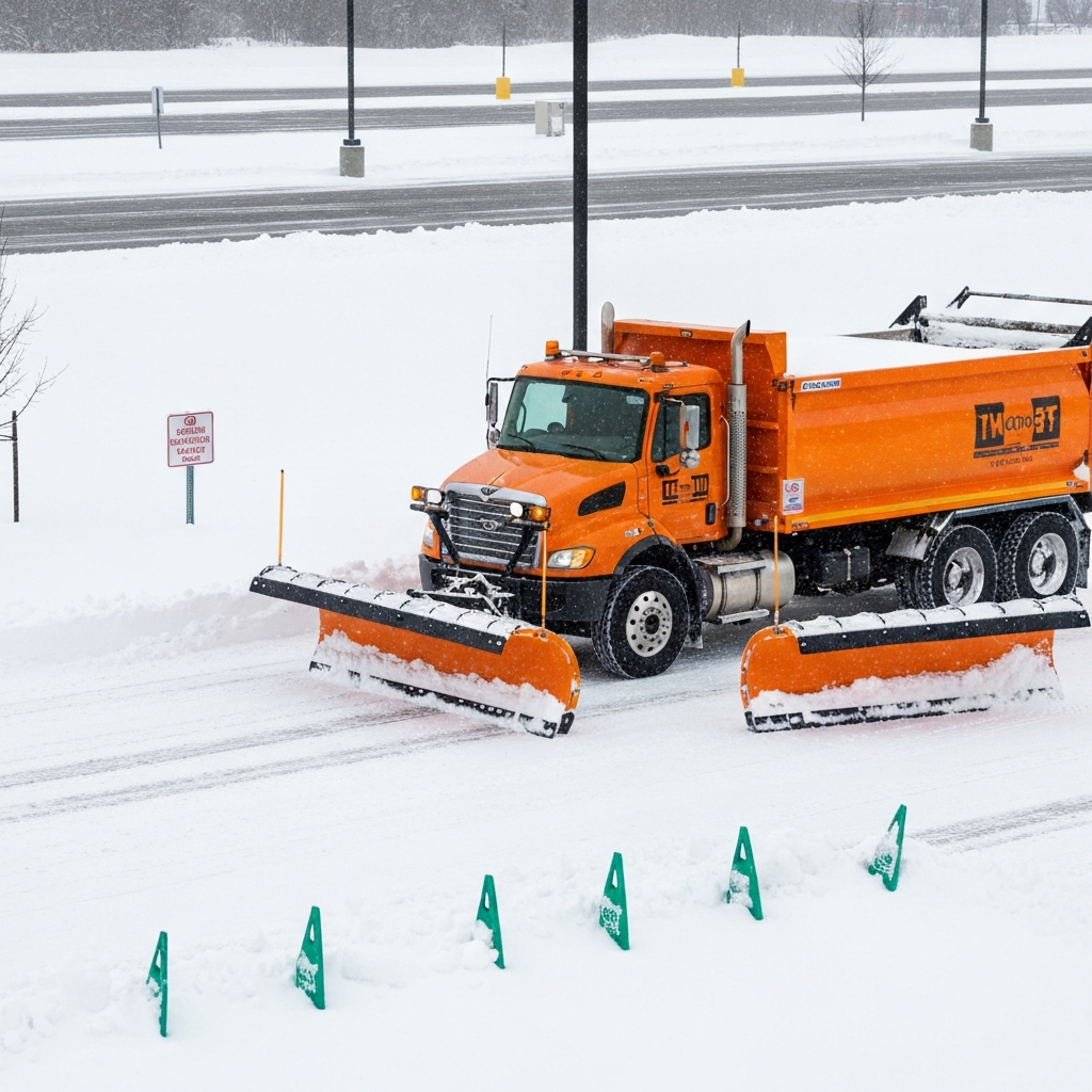 Retail Parking Lot Plowing