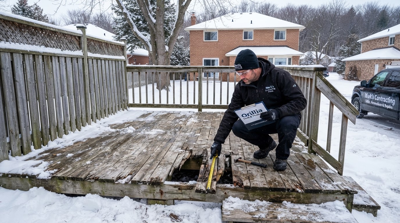 Deck & Fence Maintenance in Orillia: When to Repair vs Replace After Ontario Winter Damage