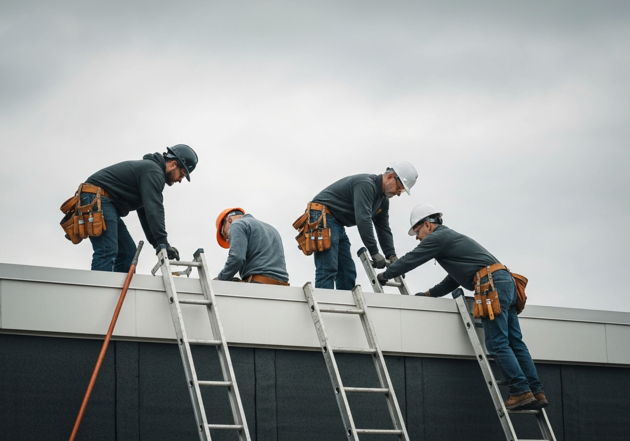 Local Orillia property maintenance team on site