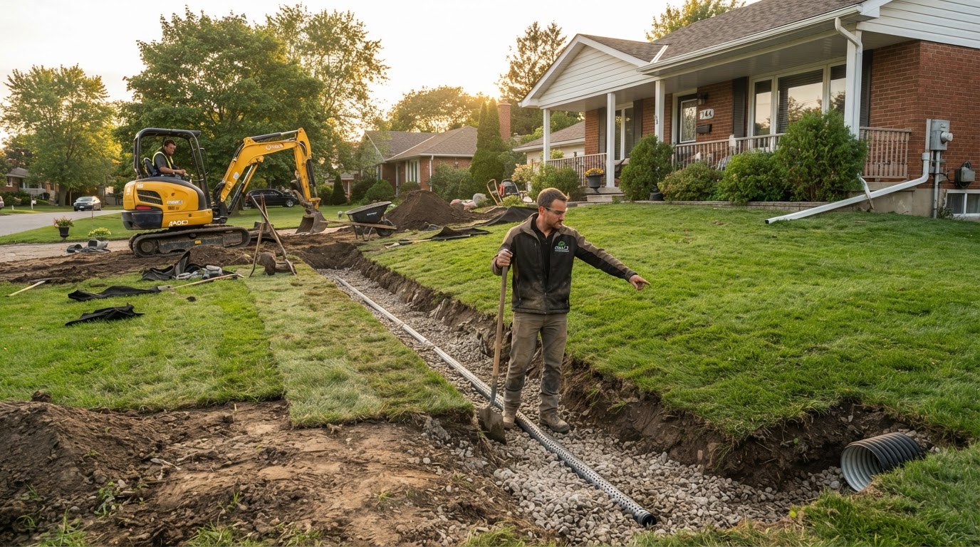 Yard Grading & Drainage Orillia