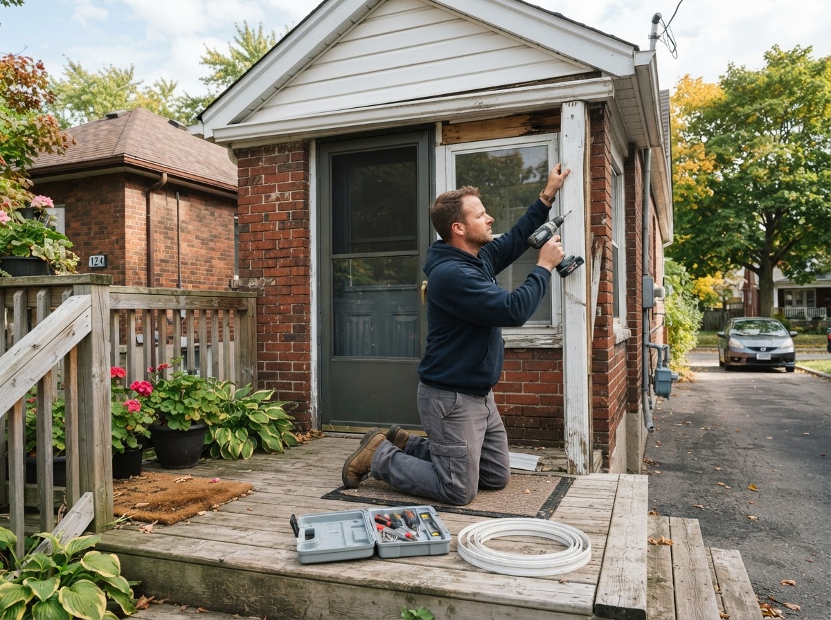 General property maintenance at a residential rental home in Ontario