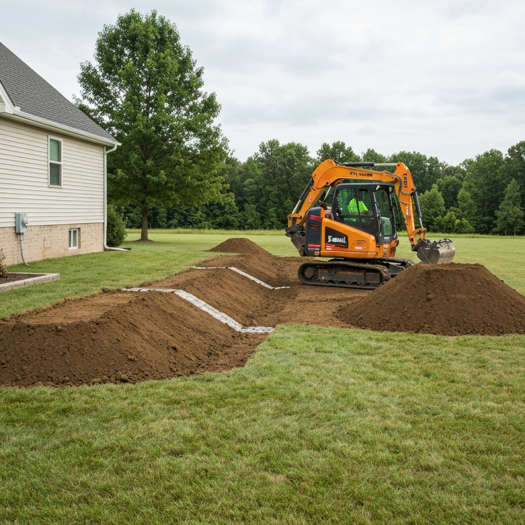 Yard Grading & Drainage Solution