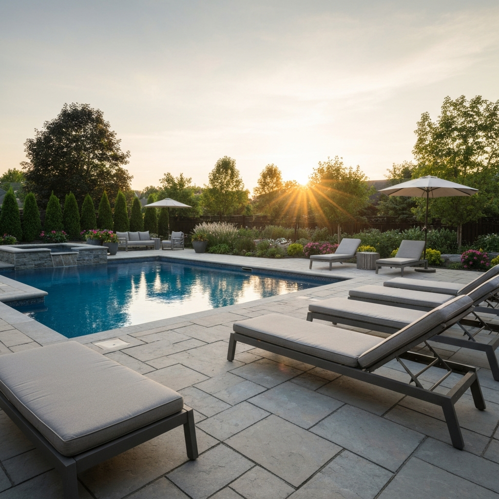 Poolside Interlocking & Coping