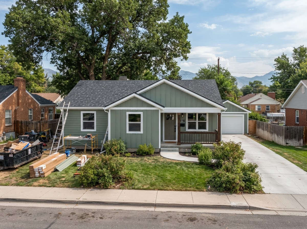 Exterior remodeling project in Roy, UT