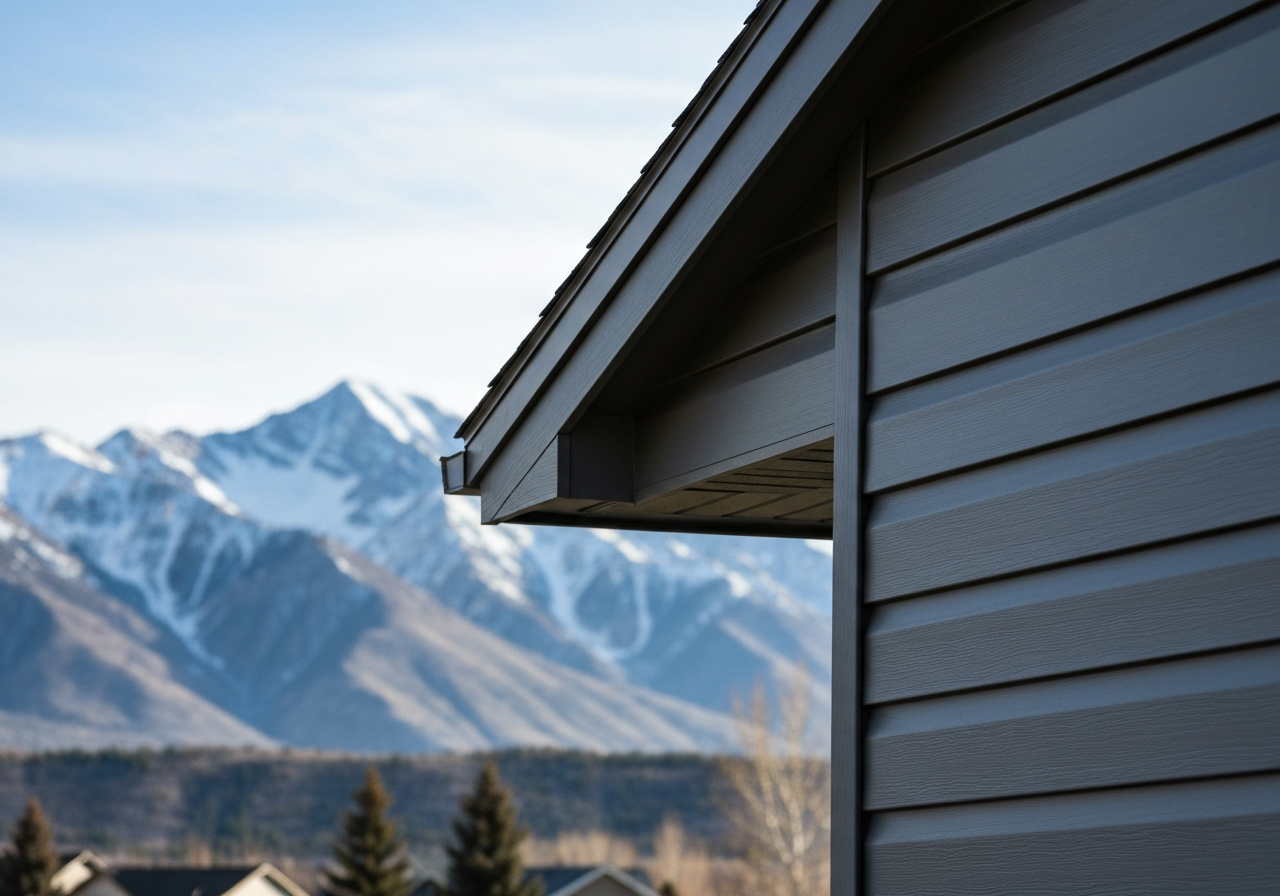 Premium siding installation on a Northern Utah home