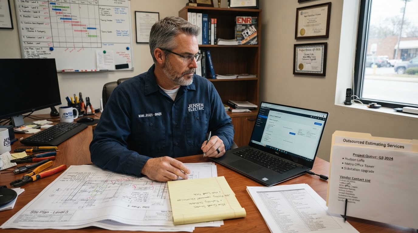 Outsourced Electrical Estimating vs. Hiring a Full-Time Estimator: Which Makes Sense for Your Company?