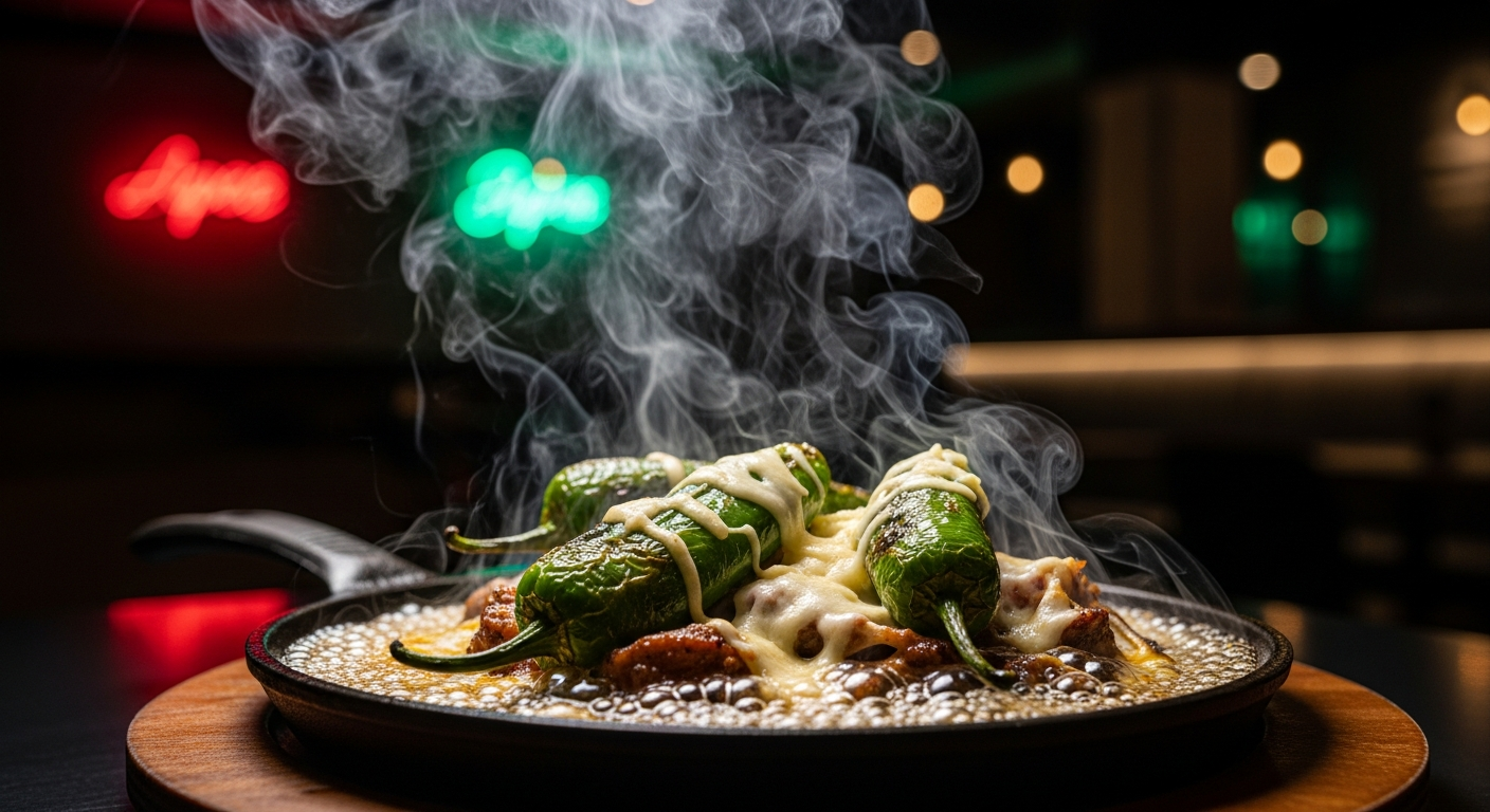 Cinematic Hatch Green Chile Dishes