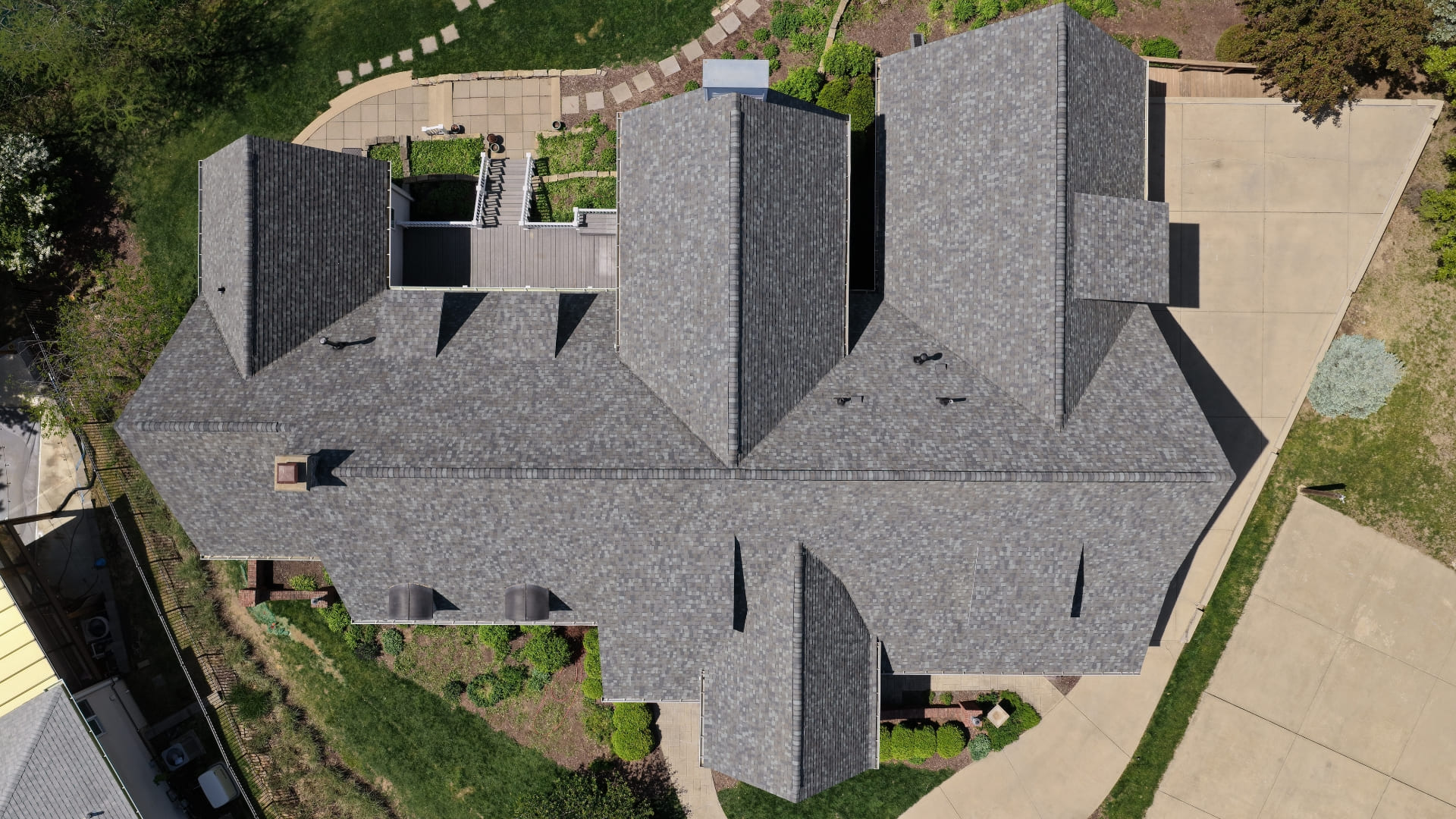 Finished premium roof replacement beauty shot