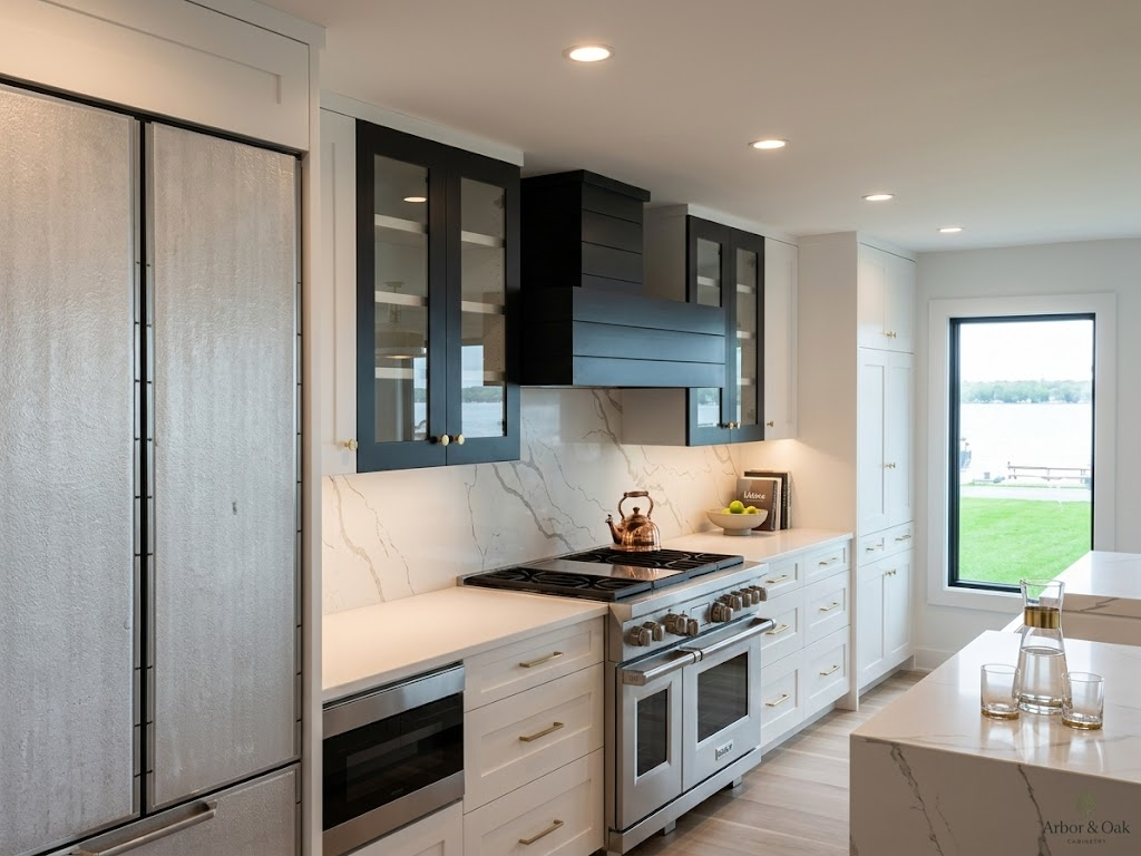 Kitchen with LED lighting
