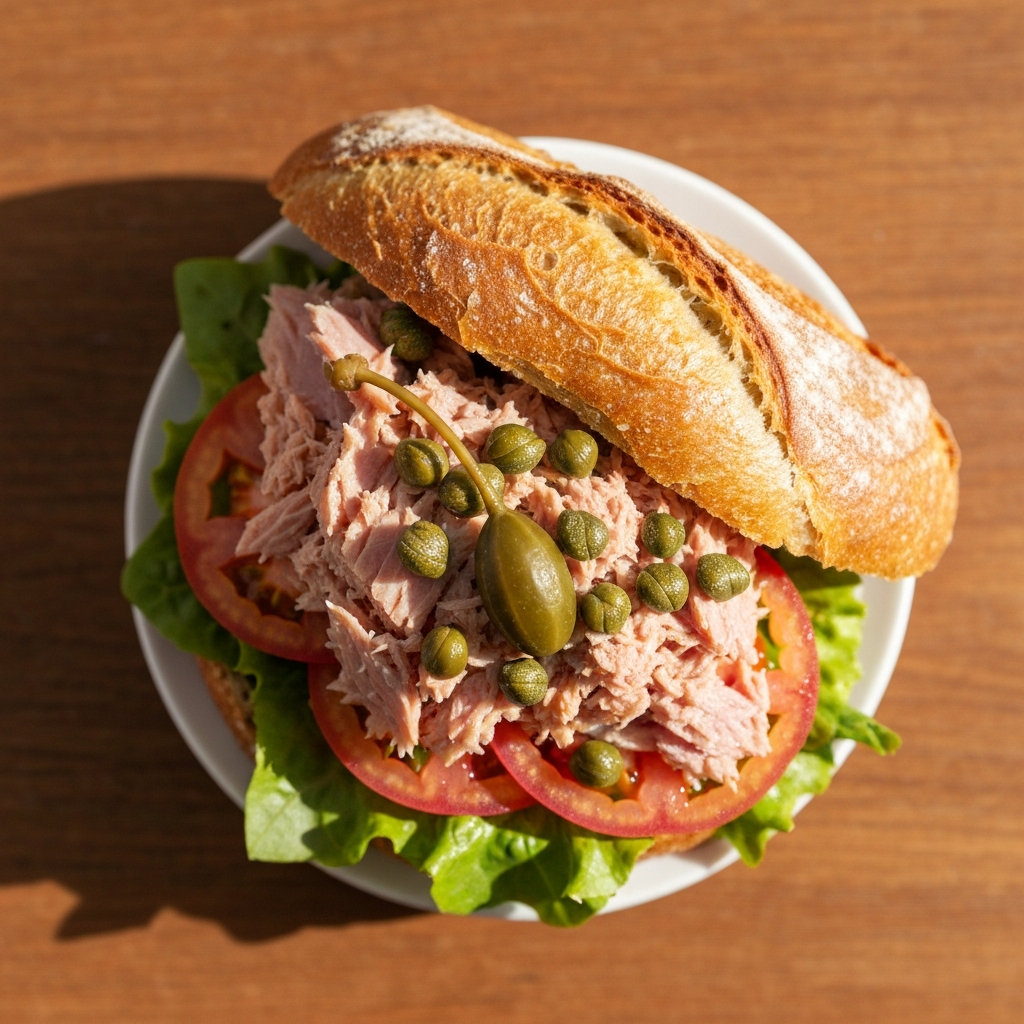 Tuna Niçoise - Freshly baked sandwiches at Ganash Bakery