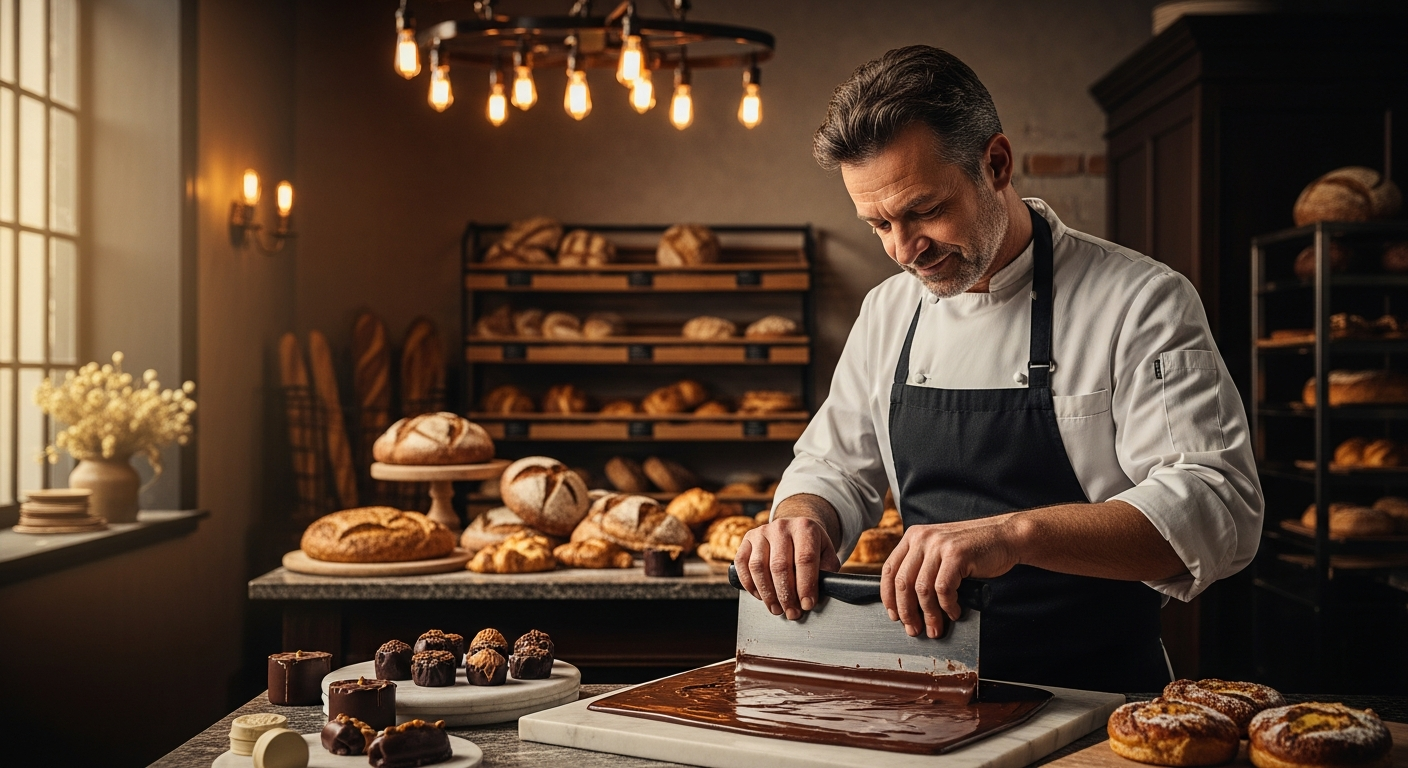 Masoud Emadi — Master Baker & Chocolatier crafting artisan bread at Ganash Bakery