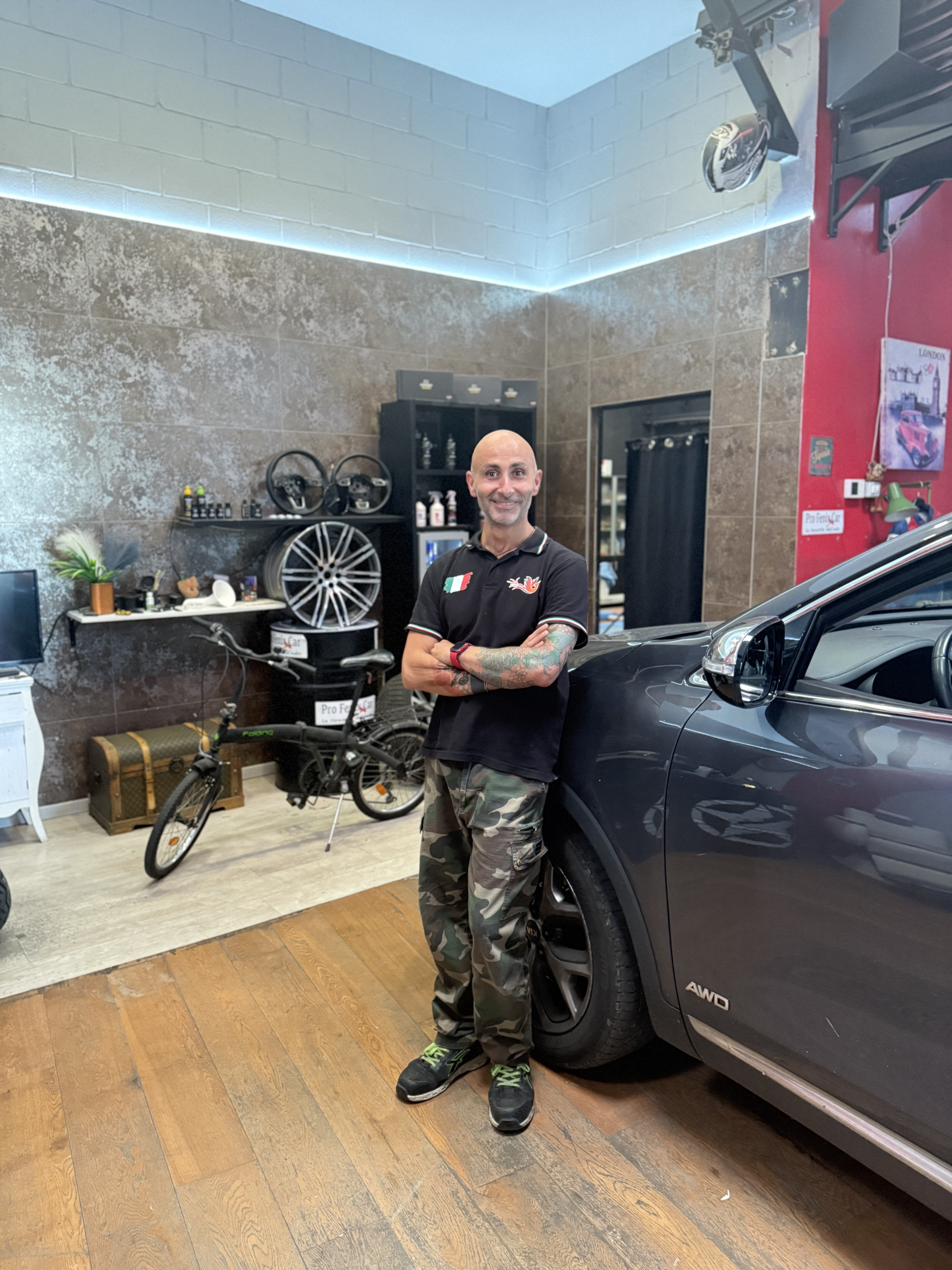 Alfredo Procopio nel suo studio di detailing