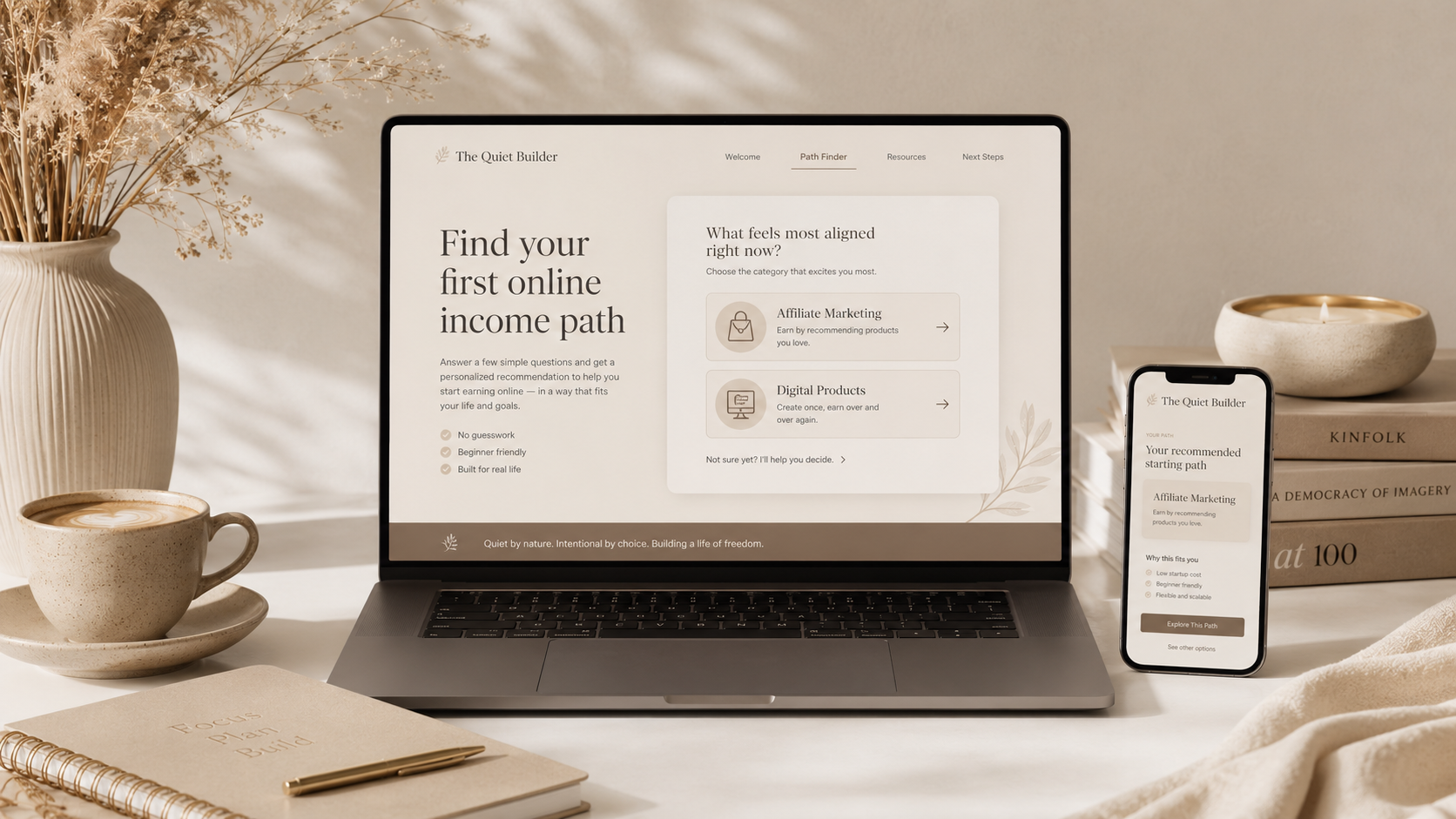 The Quiet Builder - Find Your First Online Income Path