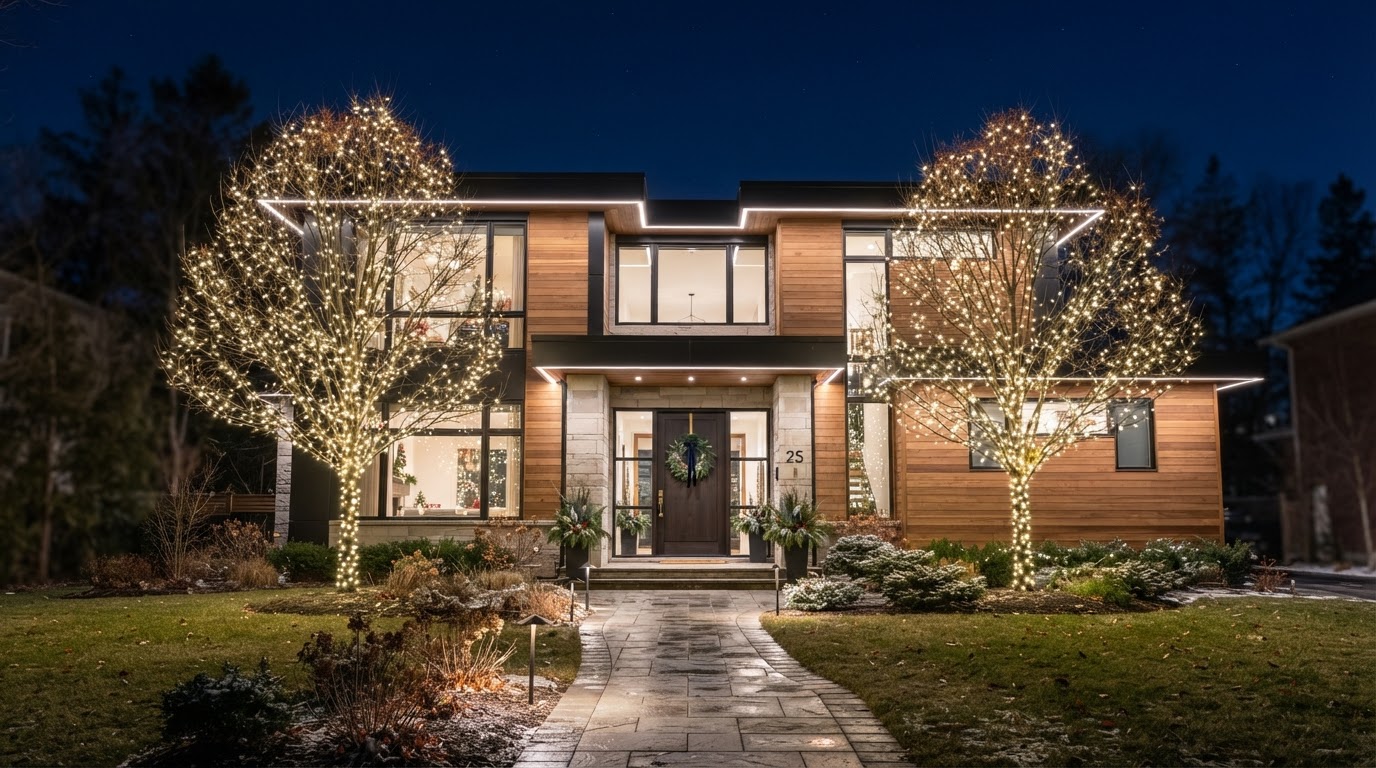 Elegant understated holiday display