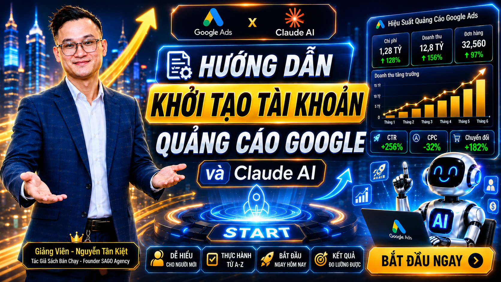 Bài 0 - Hướng Dẫn Khởi Tạo Tài Khoản Quảng Cáo Google và Claude AI