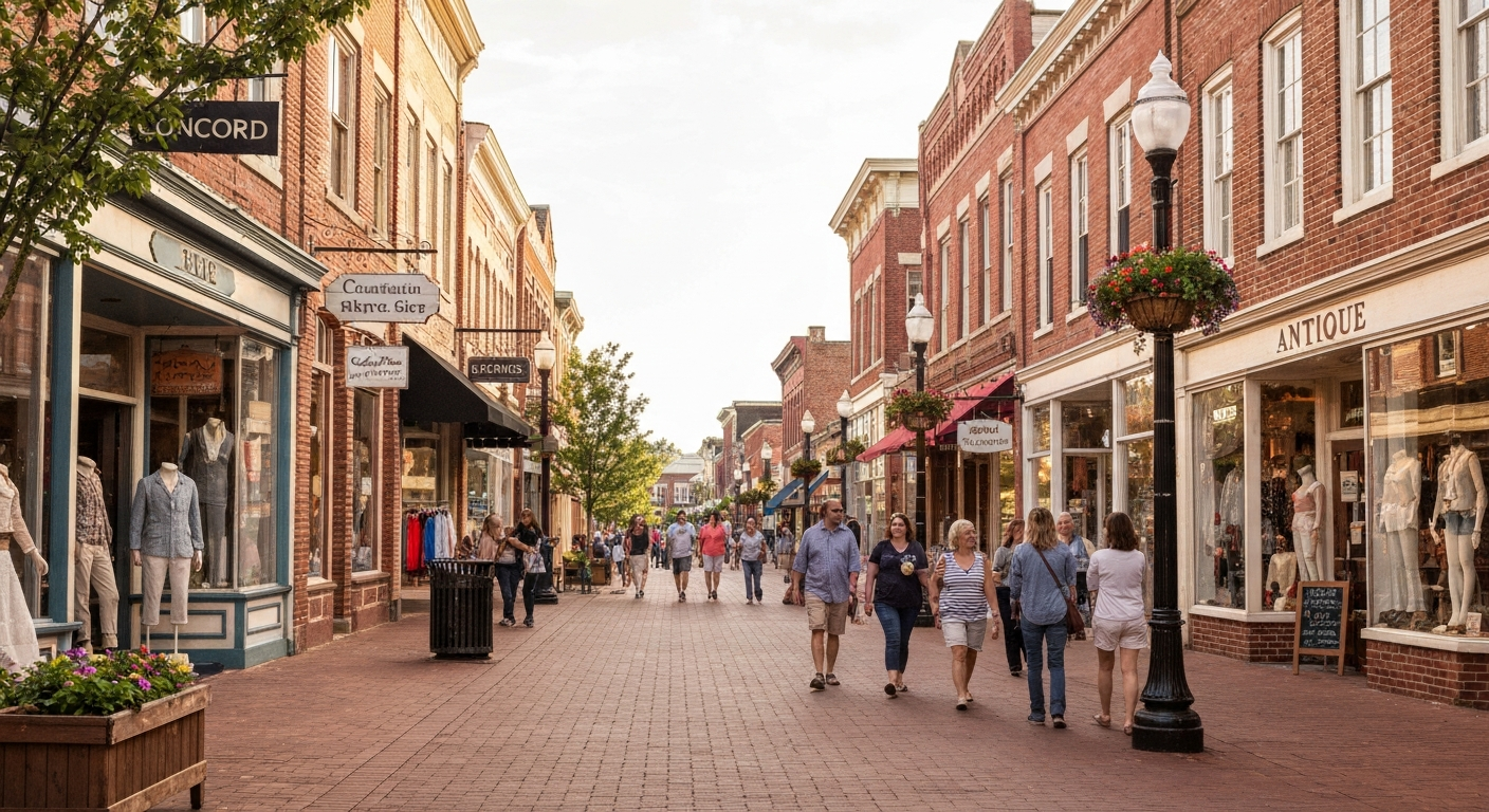 Historic Downtown Concord lifestyle
