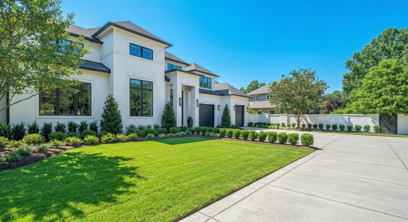 Beautiful Charlotte luxury home exterior
