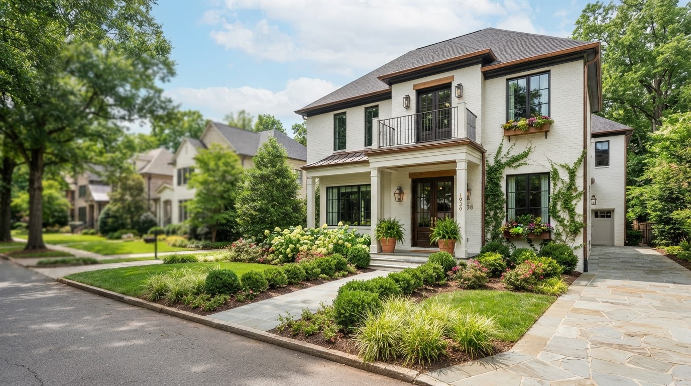 Beautifully renovated Charlotte home with fresh landscaping and curb appeal
