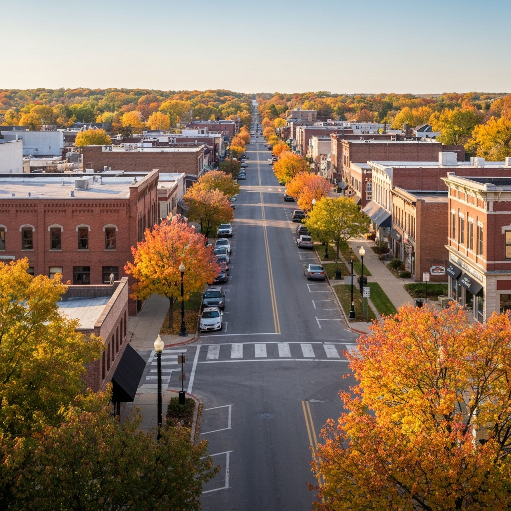 New Richmond WI downtown or residential street