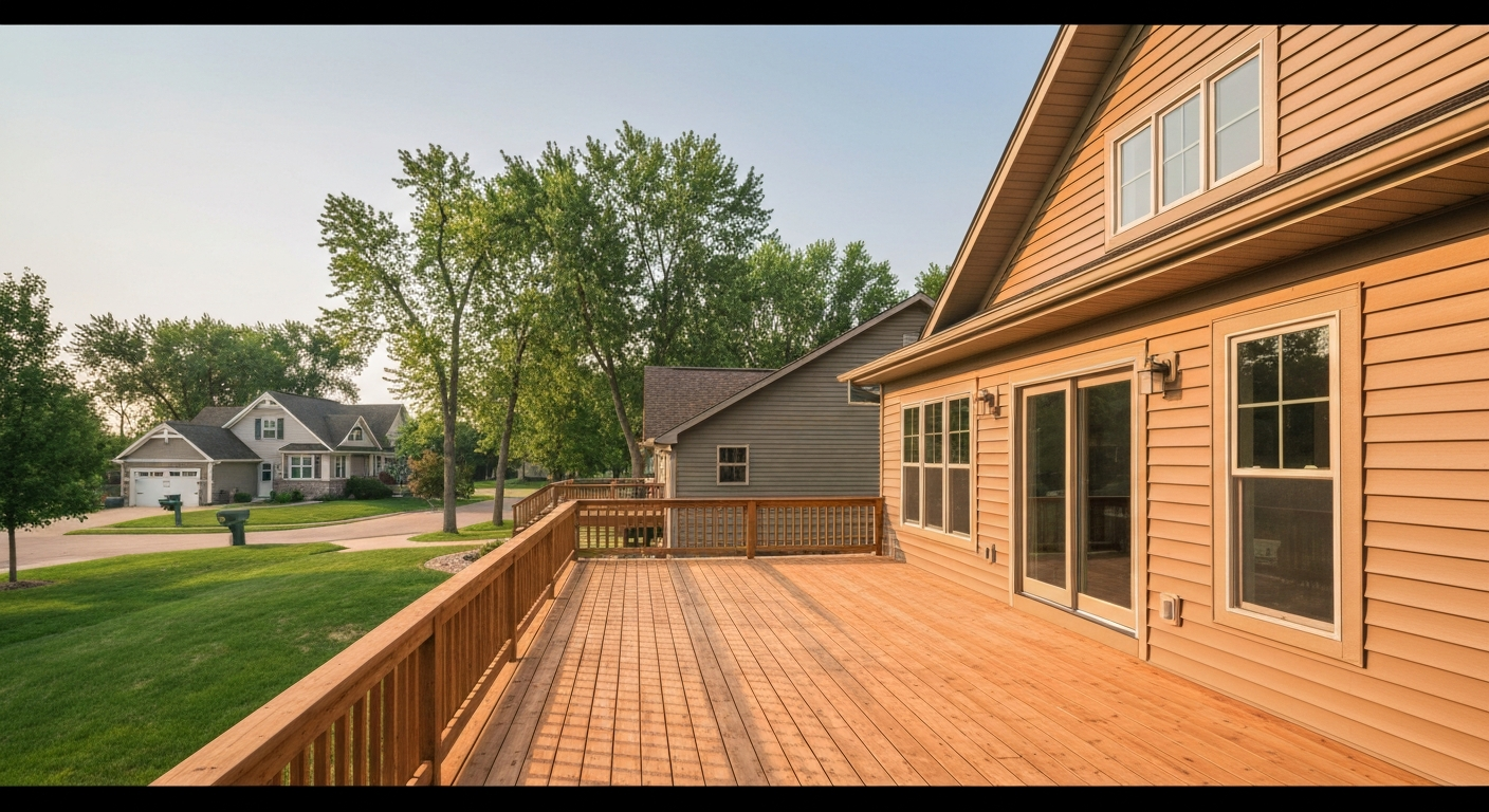 Finished exterior home project in western Wisconsin