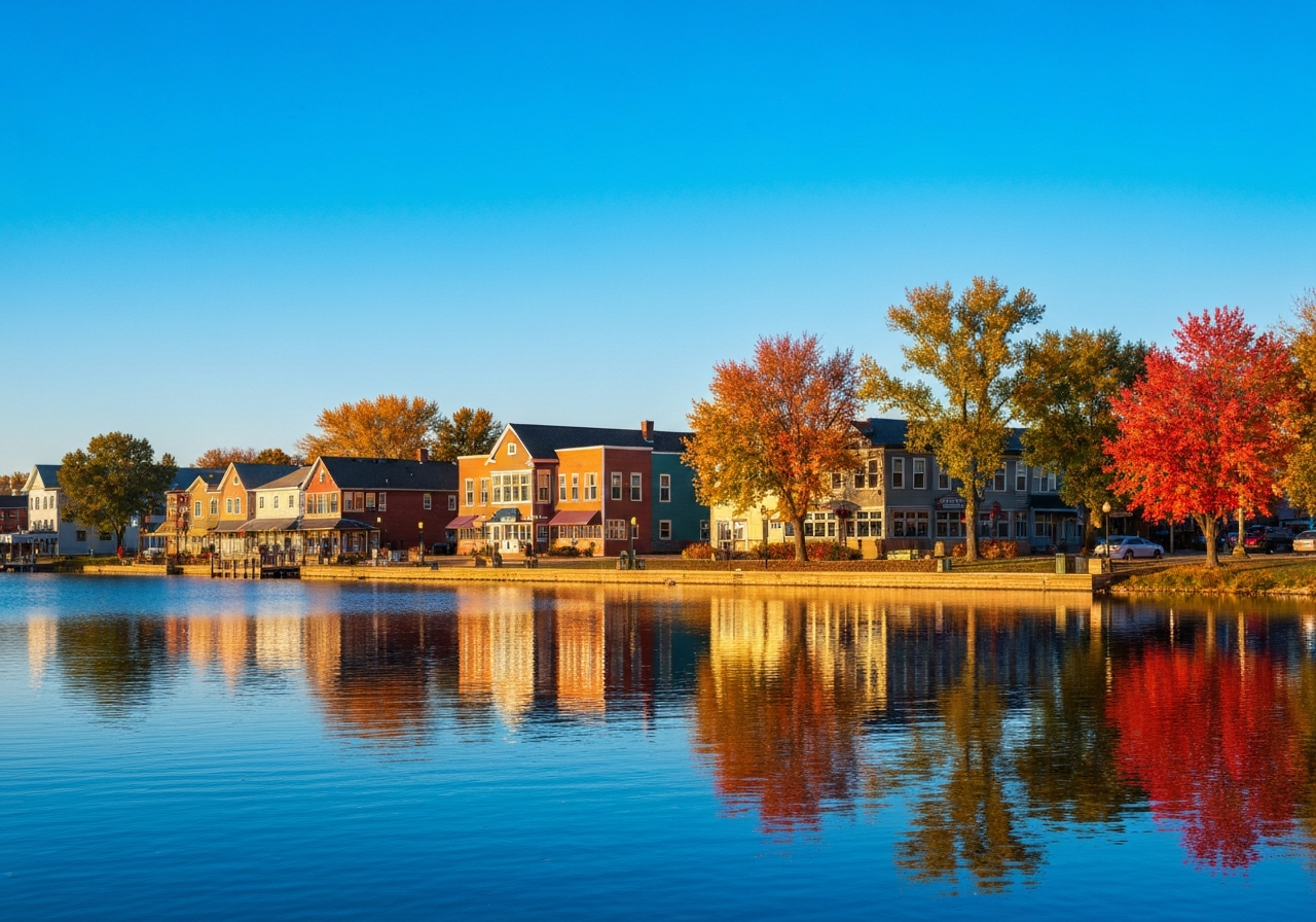 Lake Menomin or the Menomonie waterfront