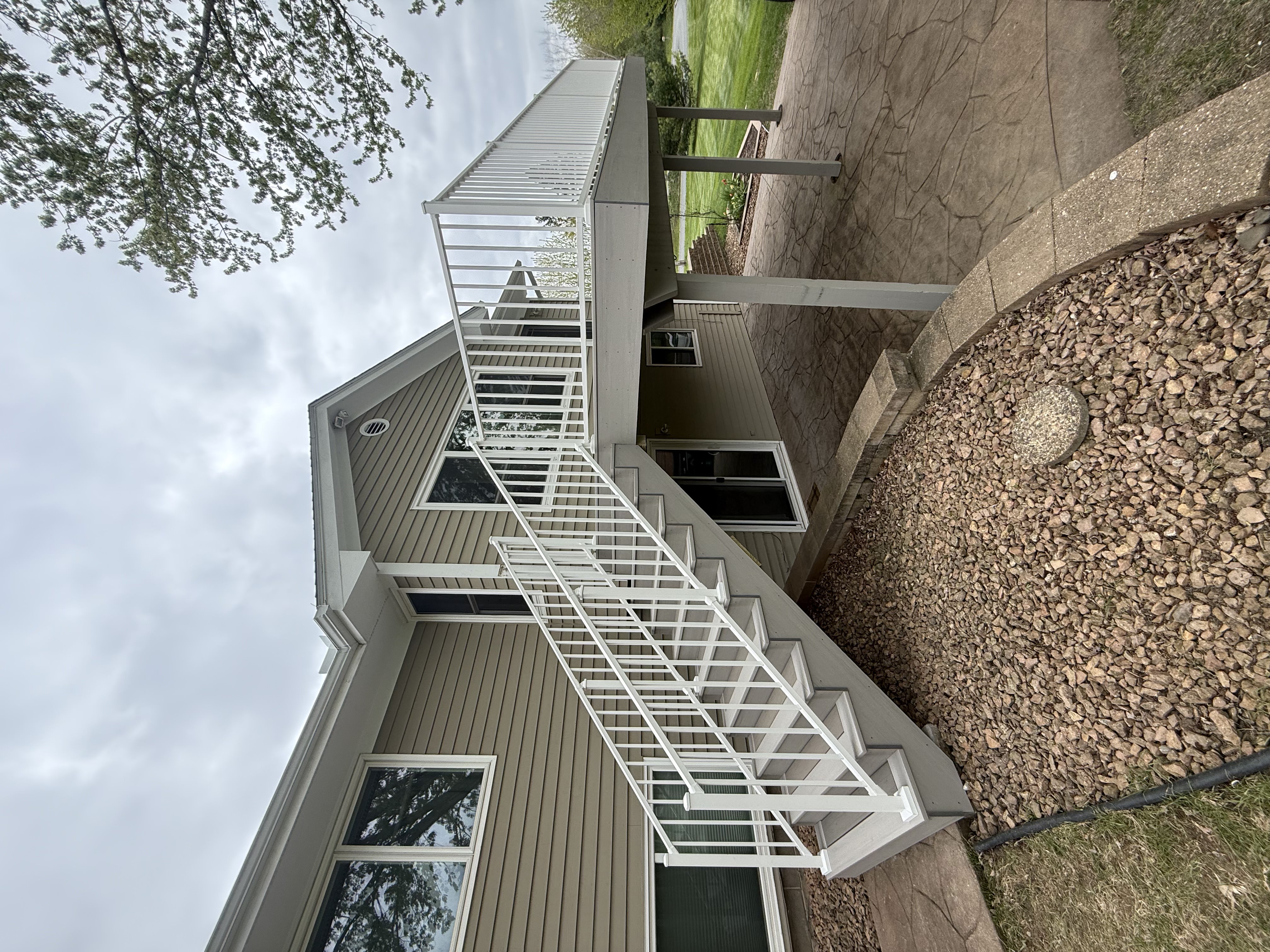 Composite Deck Build with Stairs and Railings - photo 2