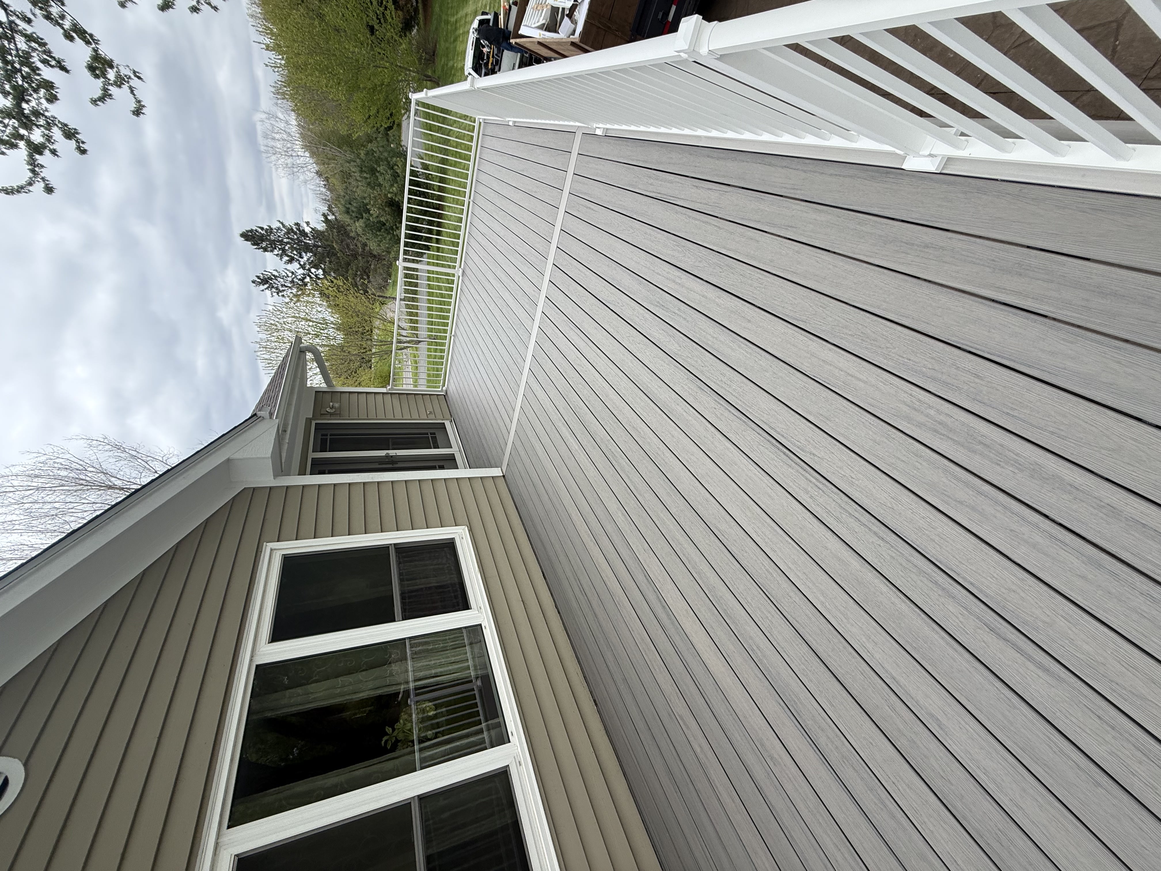 Composite Deck Build with Stairs and Railings - photo 5