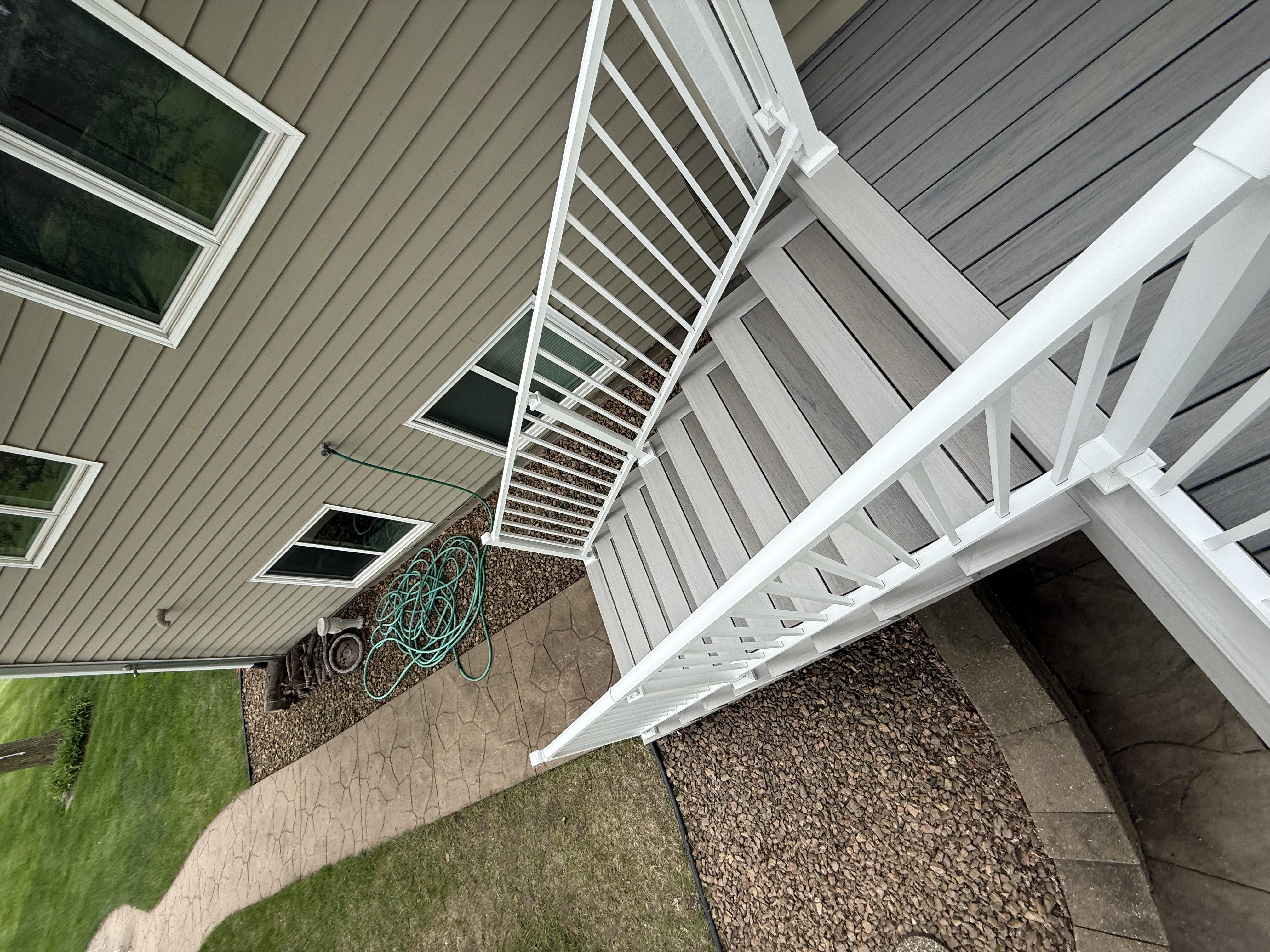 Composite Deck Build with Stairs and Railings - photo 4