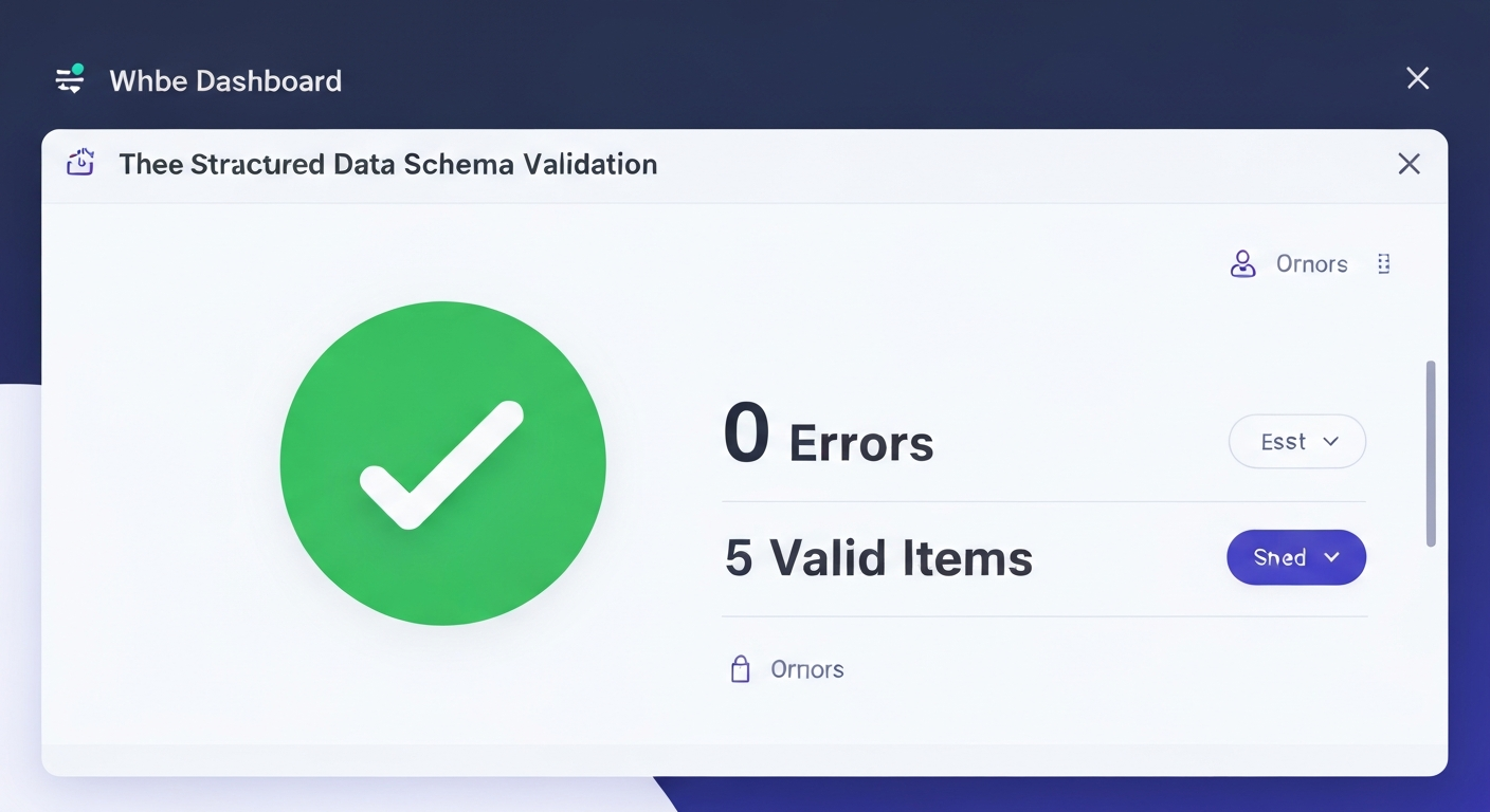 Google structured-data validator showing 0 errors