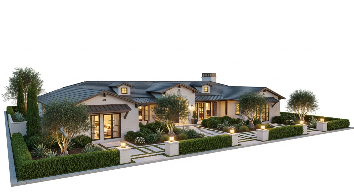 Beautiful Upscale California Home Diagram
