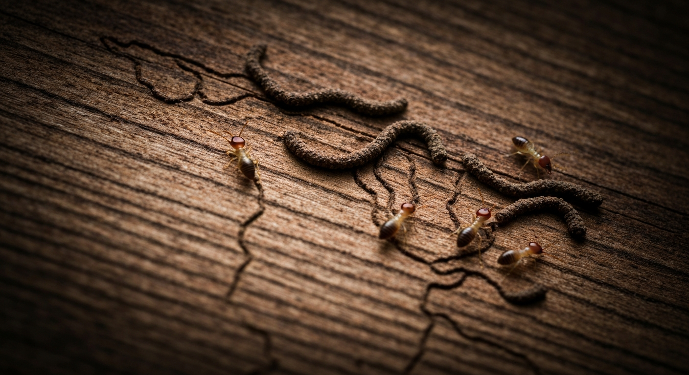 Termites on wood