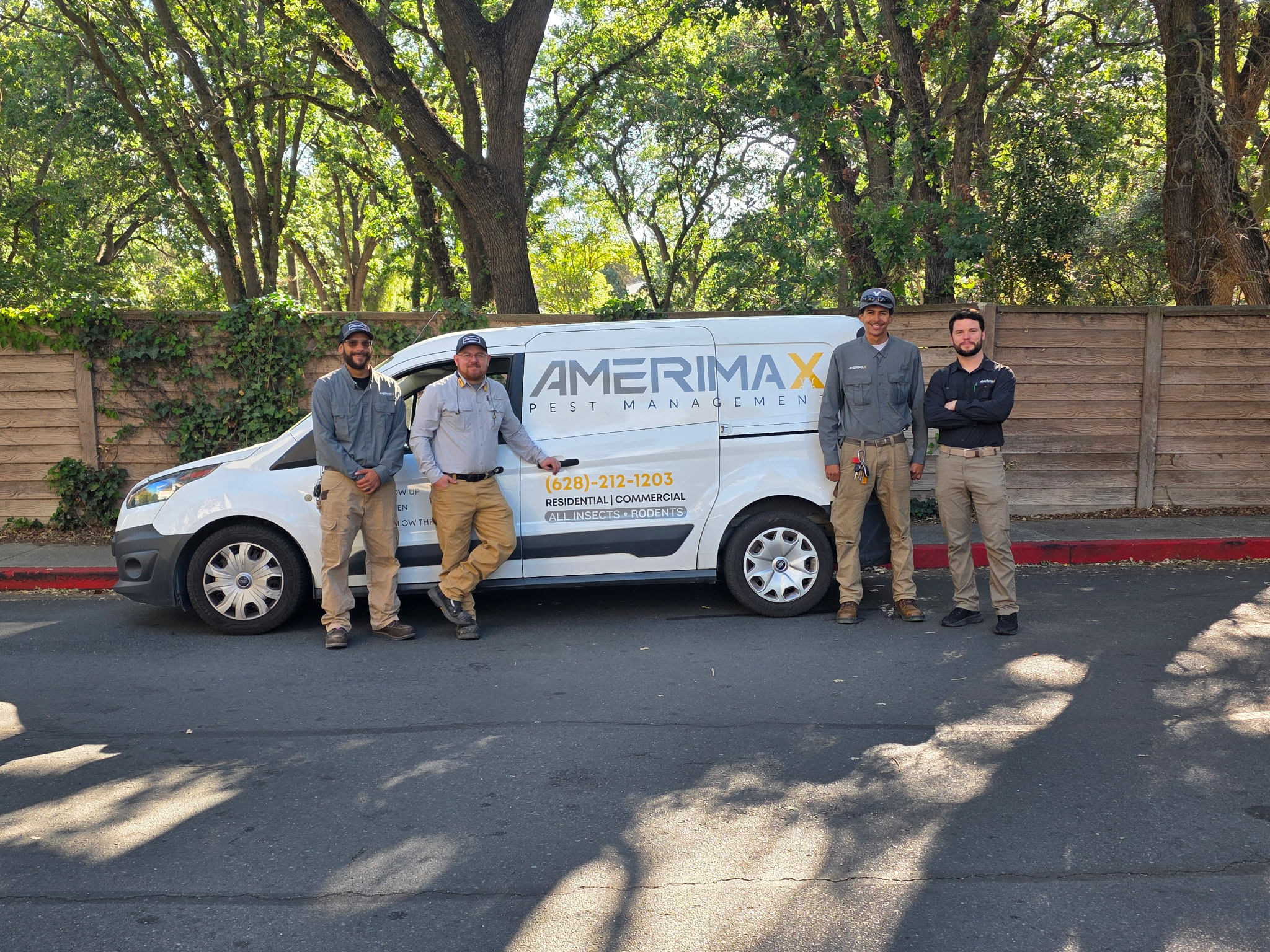 Amerimax team with service vehicle