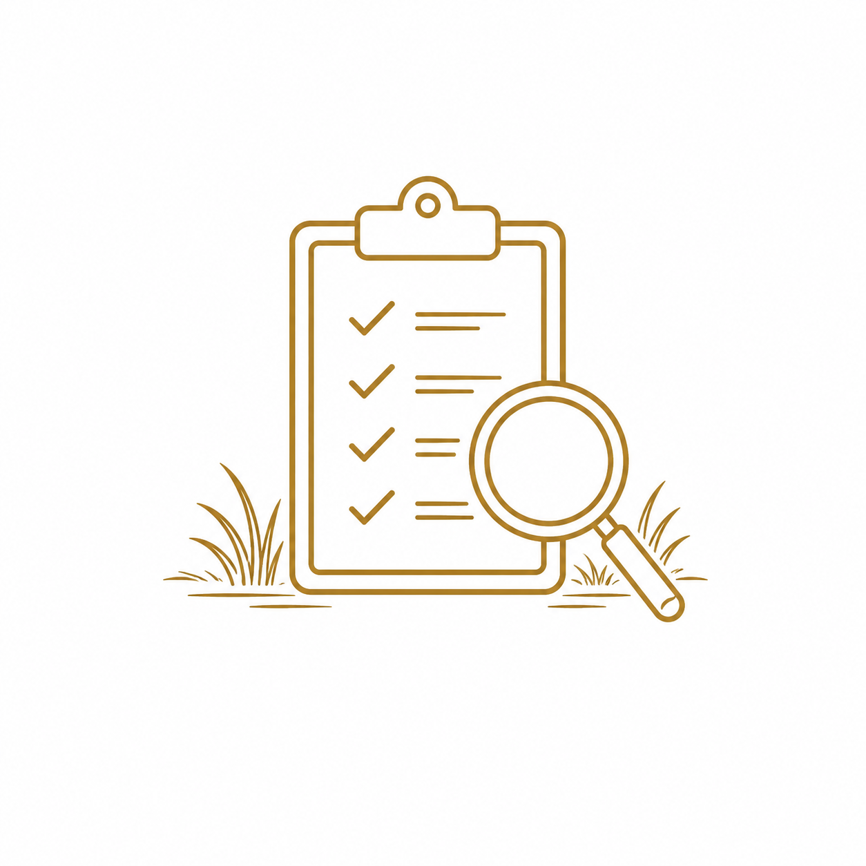 Clipboard and Magnifying Glass