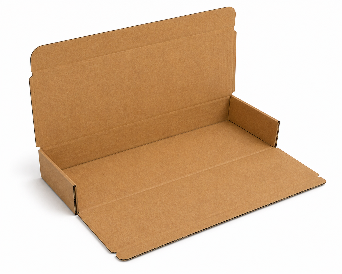 Telescoping two-piece corrugated box with separate lid and base